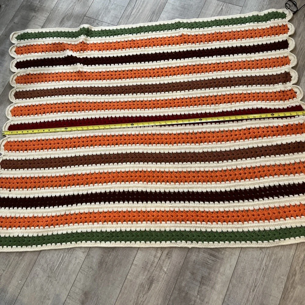 Handmade Crochet Granny Blanket Afghan Couch Throw 56x42